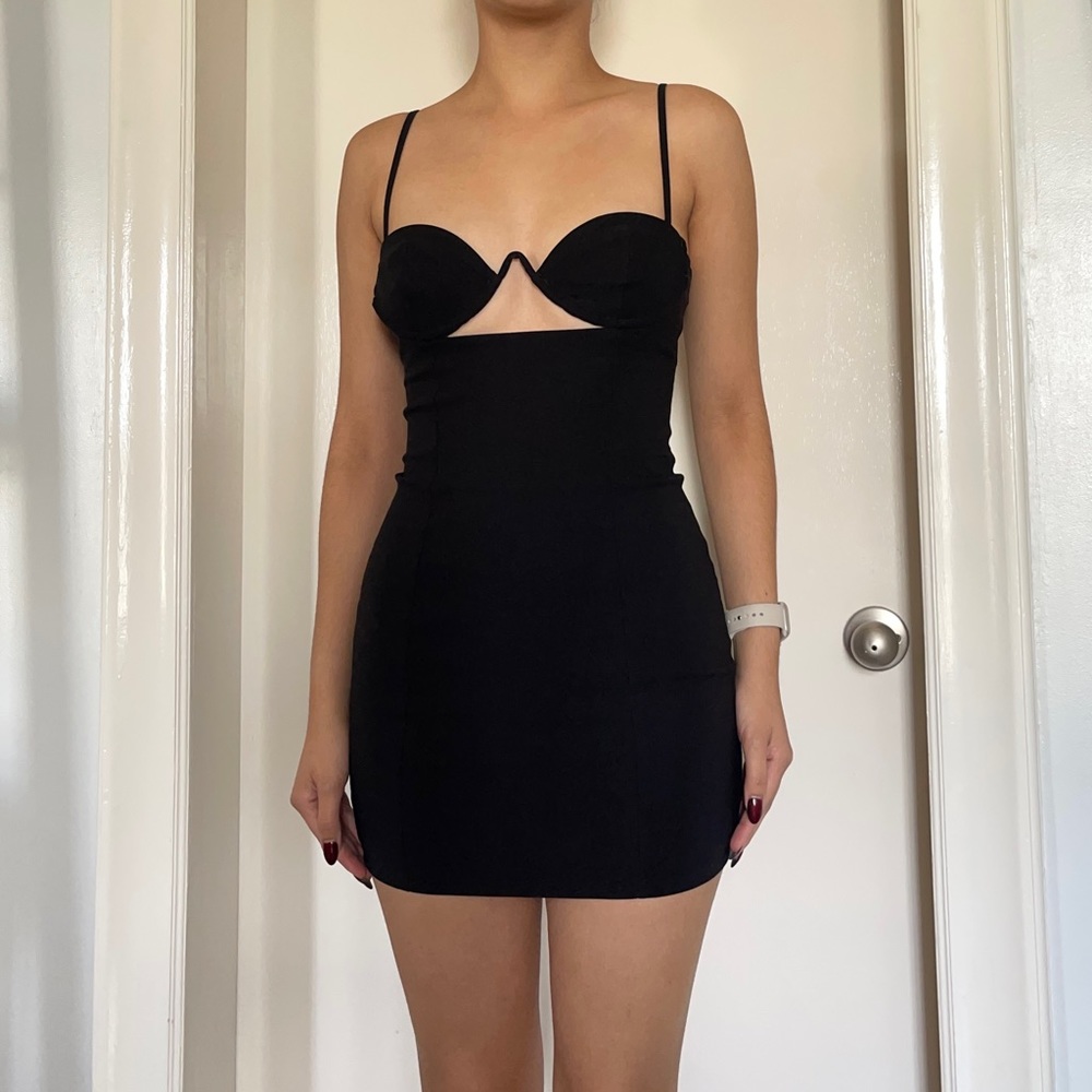 NBD Calla Mini Dress in Black - Picture 2 of 4